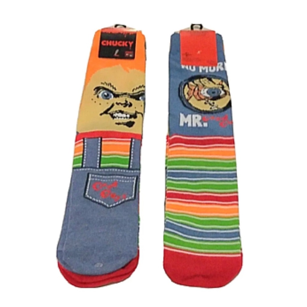 Universal Studios CHUCKY Socks 2 Pairs Sz 6.5-12